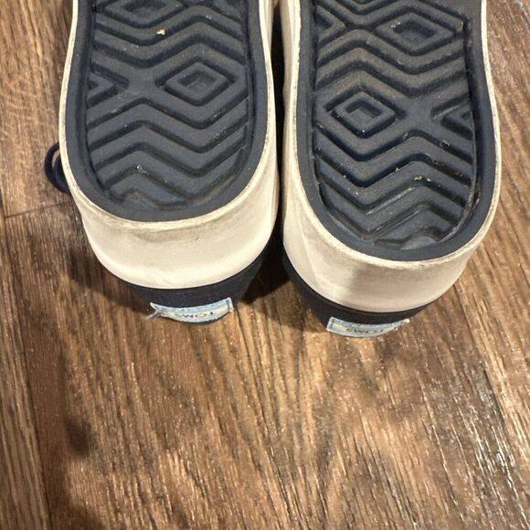 Toms Cordones Boardwalk Platform Sneakers Womens Lace Up Size 7.5 Navy Blue - Picture 7 of 8